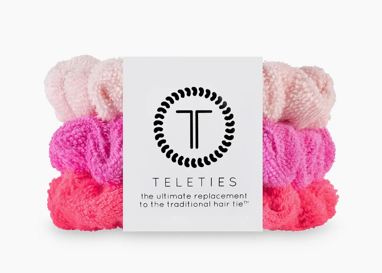 Teleties Terry Cloth Hair Scrunchie | Large | Aruba