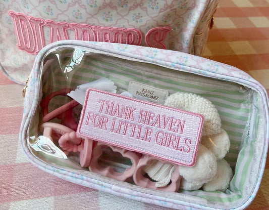 Thank Heaven - Medium Clear Bag - Pink