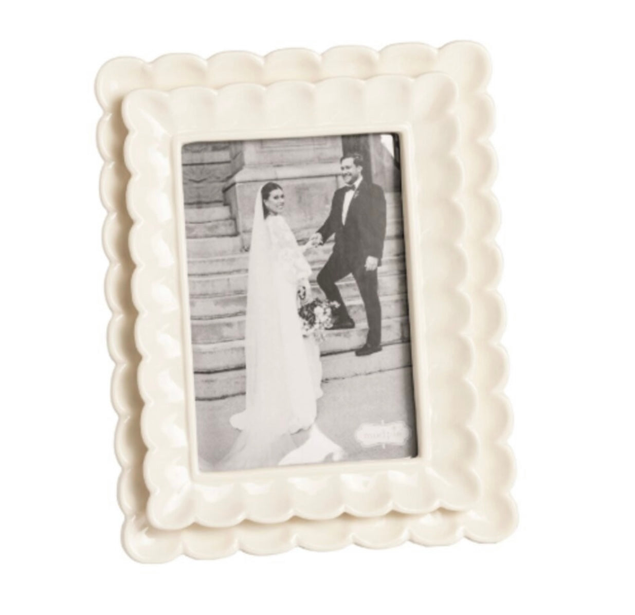 Mud Pie Large Scalloped Frame