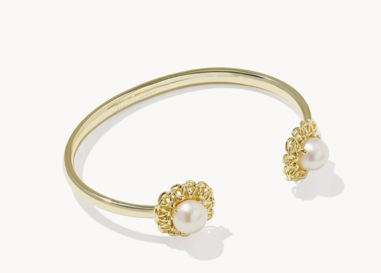 Kendra Scott Gabriella Pearl Cuff Bracelet Gold