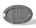 Happy Everything Black Stripe Oval Entertaining Platter