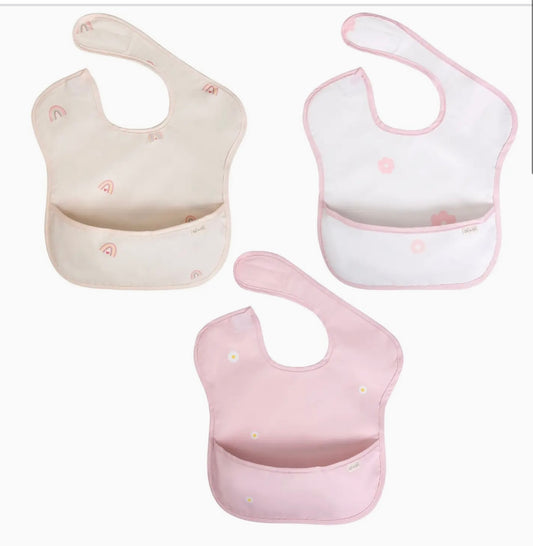 Ali+Oli Sleeveless 3 pc Smock Bib Set for Baby & Toddler