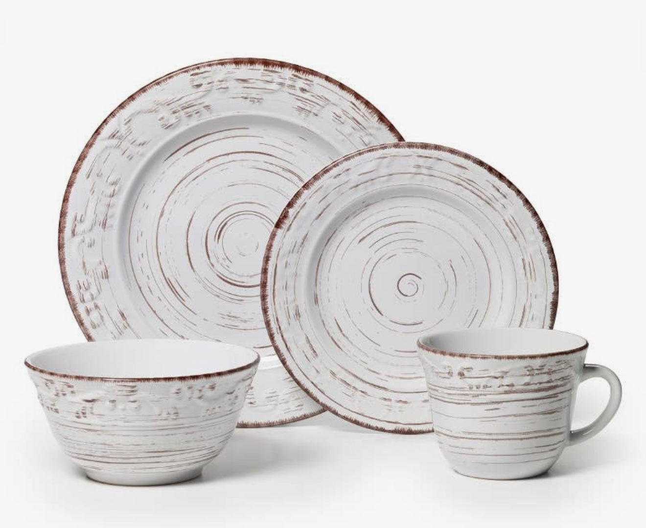 Fitz and Floyd Pfaltzgraff Trellis 16pc Place Setting