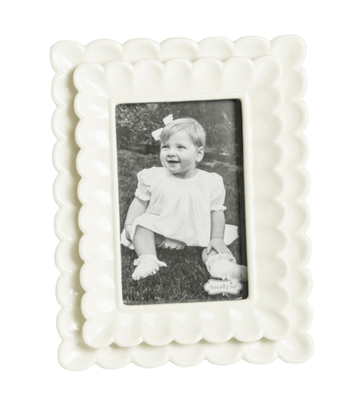 Mud Pie Small Scalloped Frame