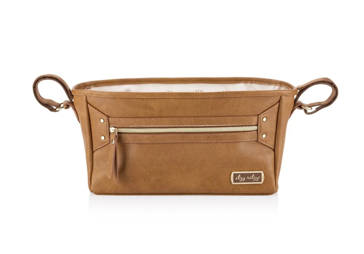 Itzy Ritzy Stroller Caddy Cognac