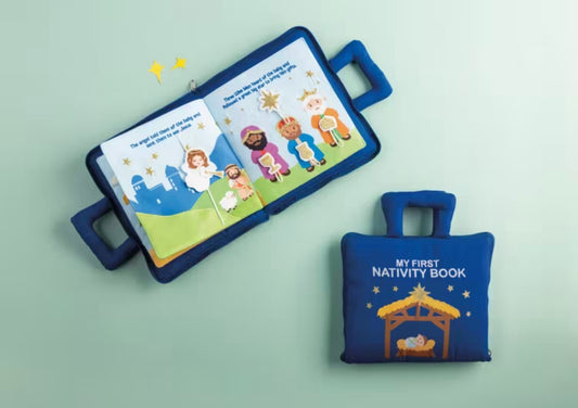 Mud Pie Nativity Fabric Book