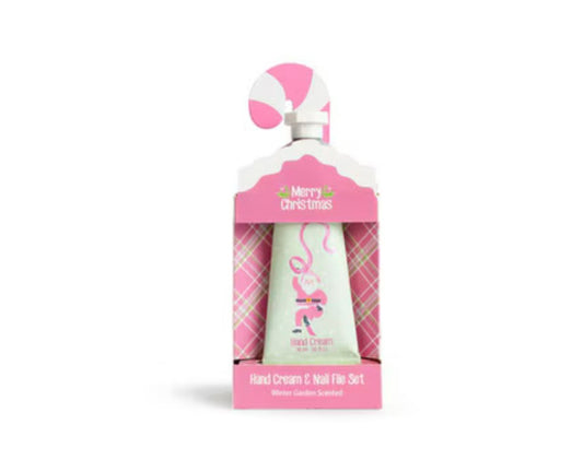 The Royal Standard Wrapped in Ribbons Hand Cream and Nail File Set - Winter Garden Scented Pink/Multi