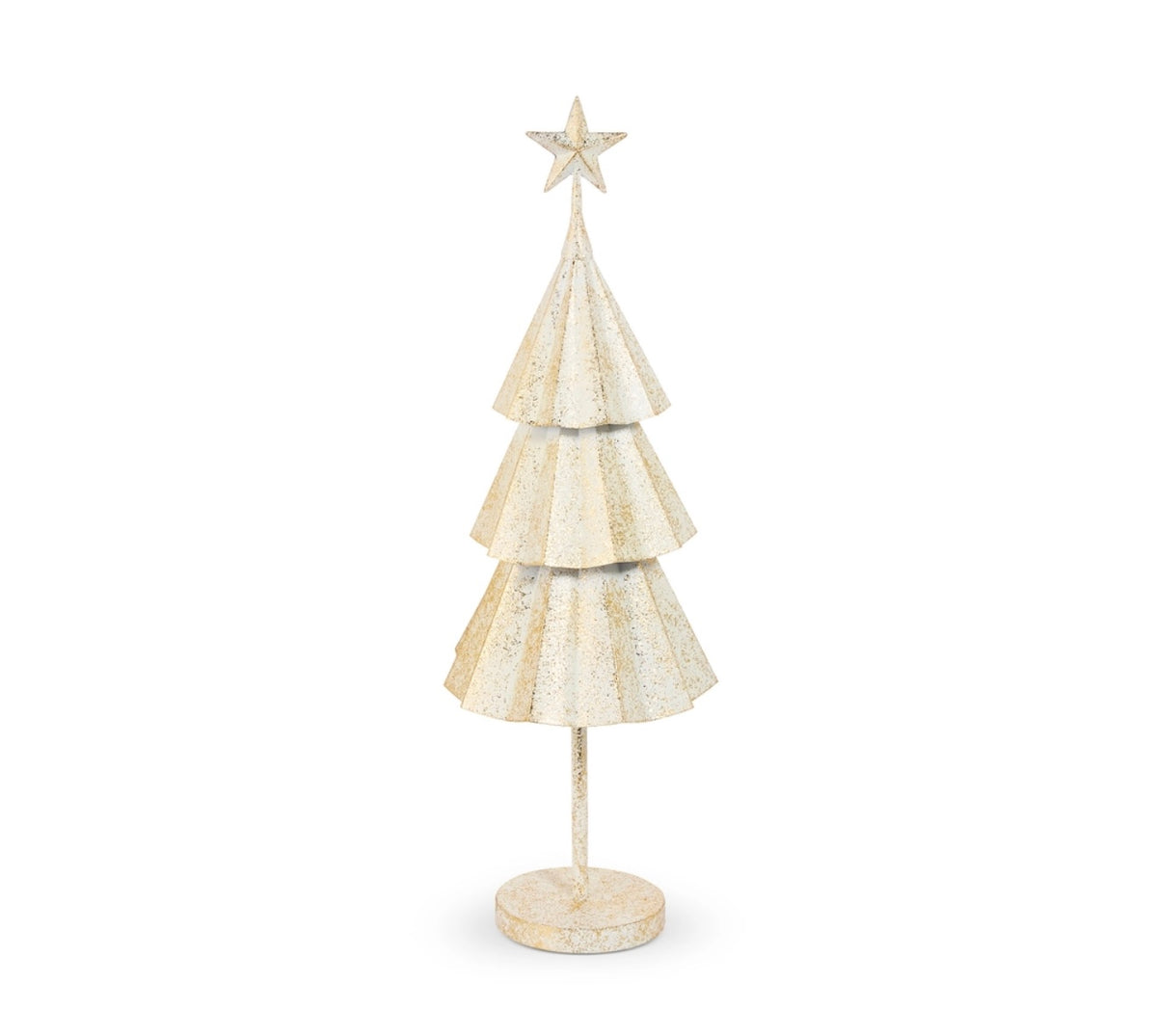 Raz 27.5” Gold Brush Ivory Tree