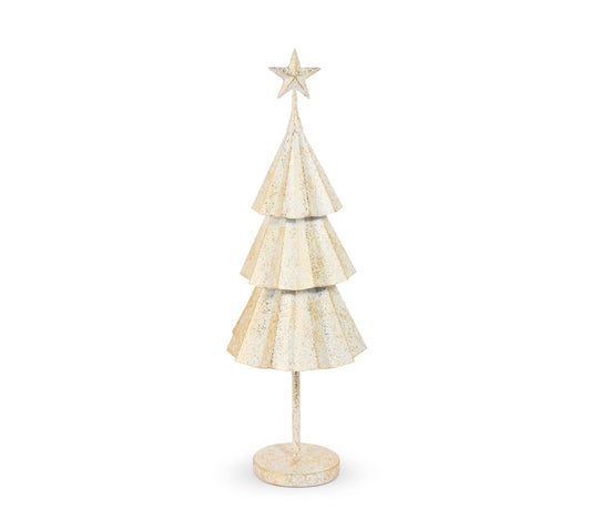 Raz 27.5” Gold Brush Ivory Tree