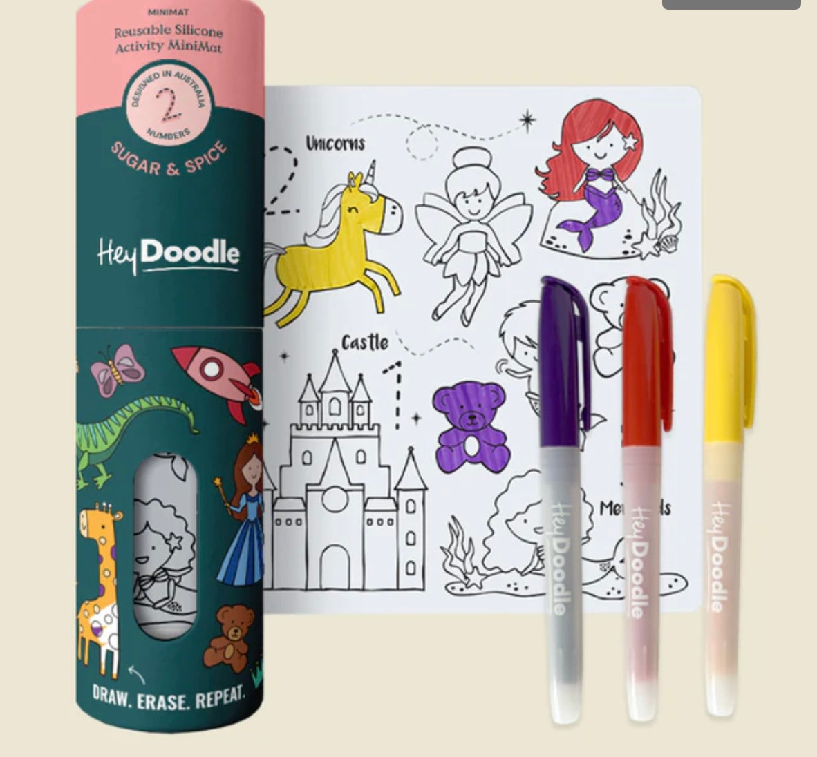 Hey Doodle Sugar & Spice Mini Coloring & Doodle Mat