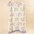 Cozy Dreams Luxe Blanket- Scalloped Floral Periwinkle
