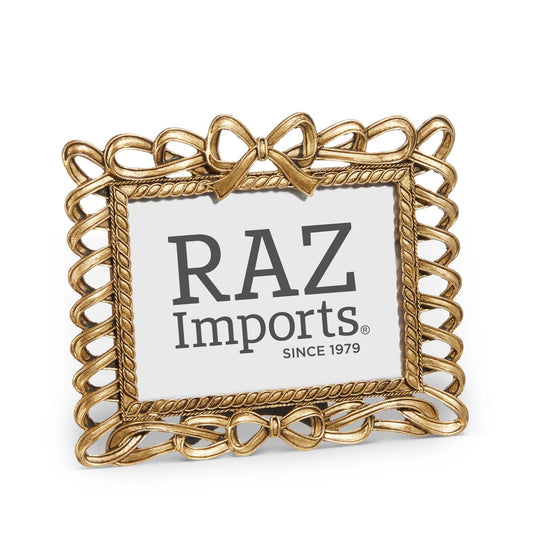 Raz 6.75” Bow Picture Frame