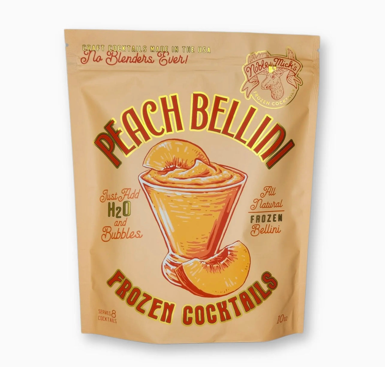 Noble Mick’s Frozen Cocktail Peach Bellini