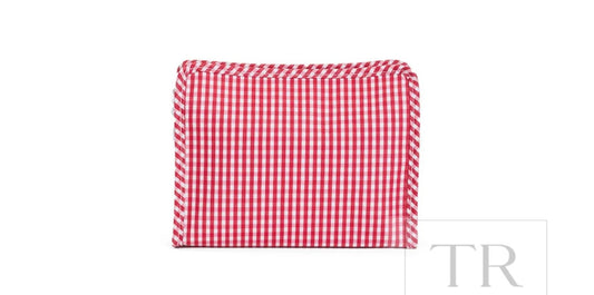 TRVL Design Roadie Medium Zip Pouch - Gingham Red