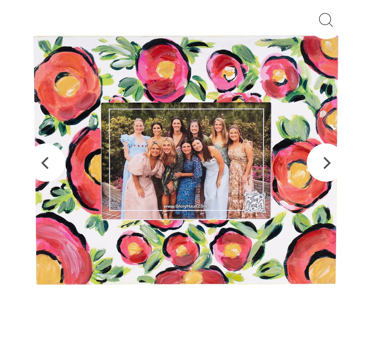 White Floral Frame