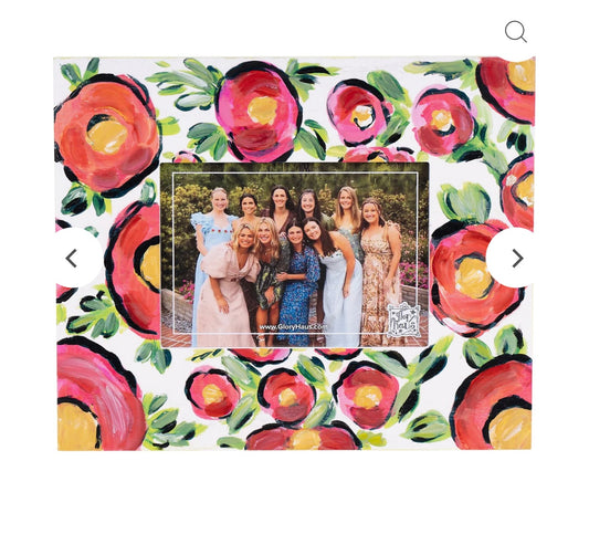 White Floral Frame