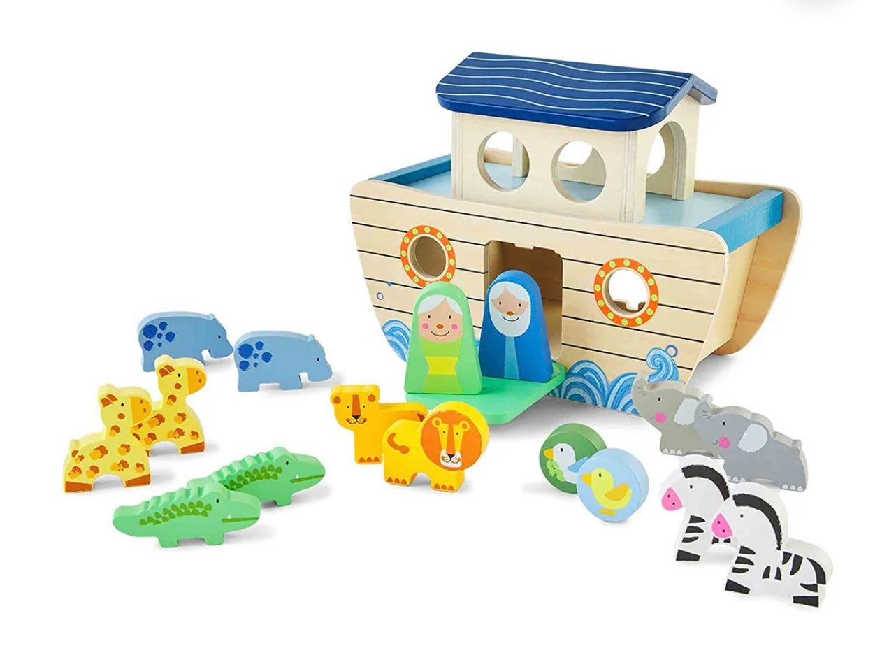 Mud Pie Wood Noah’s Ark Shape Sorter