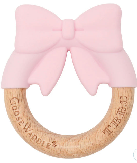 GooseWaddle The Beautfort Bonnet Company Teether Collection - Pink Bow