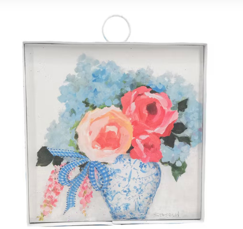 Round Top Mini Art Gallery Jar of Flowers