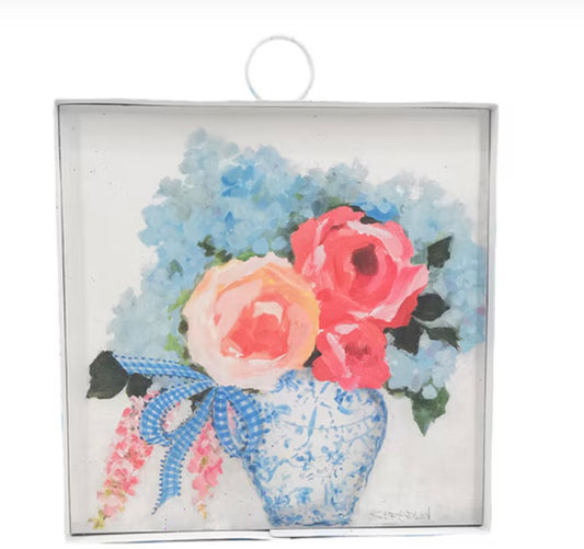 Round Top Mini Art Gallery Jar of Flowers