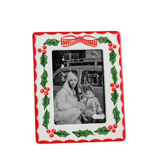 Mud Pie Large Holly Painted Frame