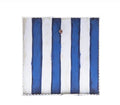 Round Top Blue and White Striped Mini Gallery Display Board