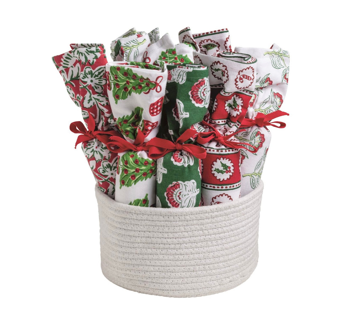 Mud Pie Xmas Block Print Towel