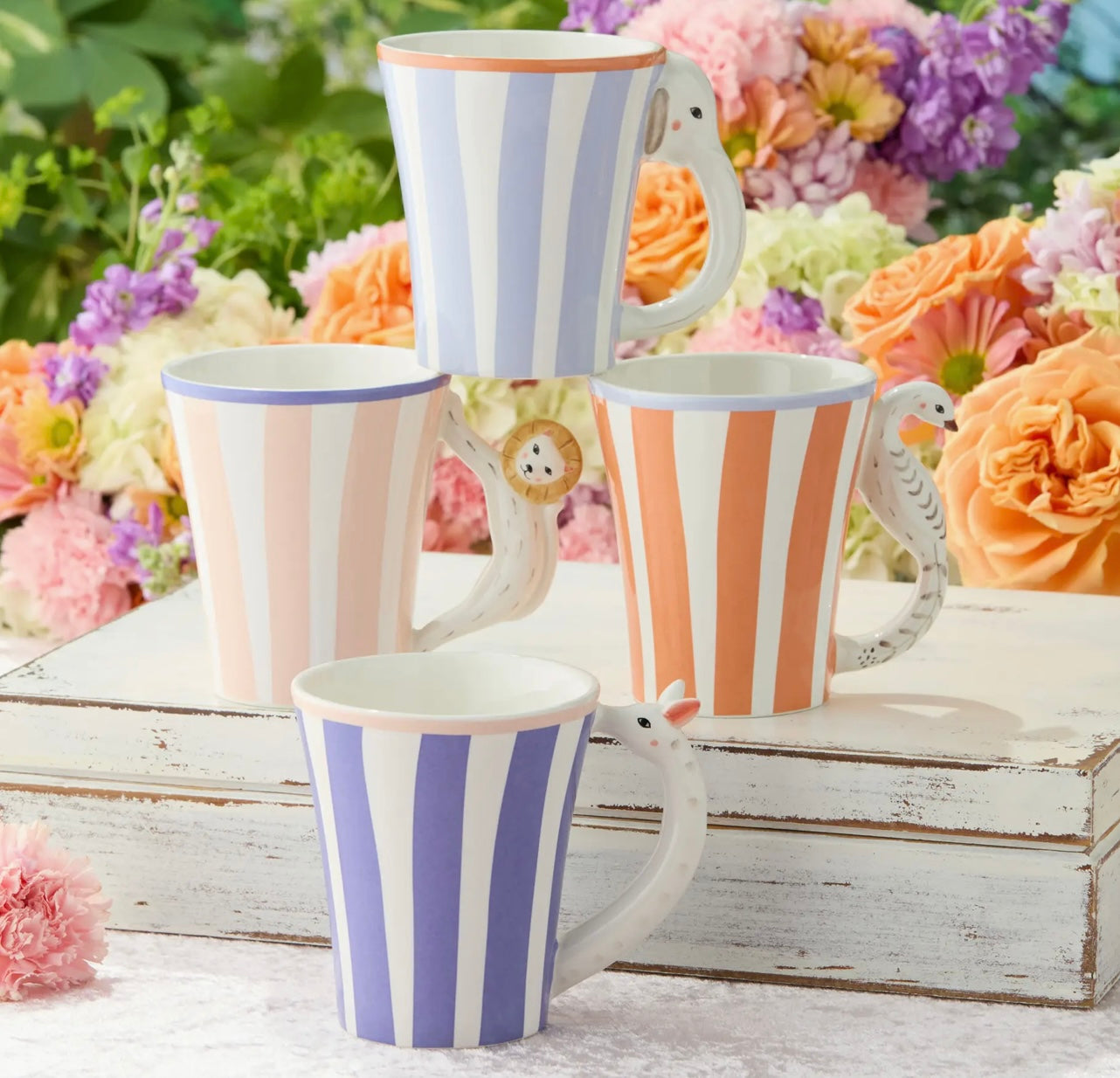 Menagerie Mug with 3D Handles