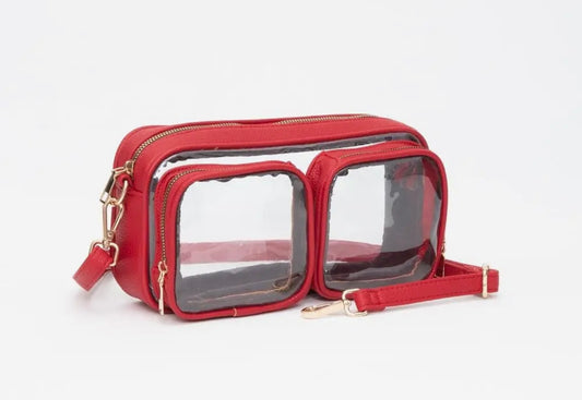 Red and Clear Purse