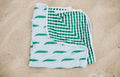 Sugar Bee Swim Towel - Blue Alligator
