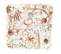Round Top Chocolate Chinoiserie Scallop Display Board