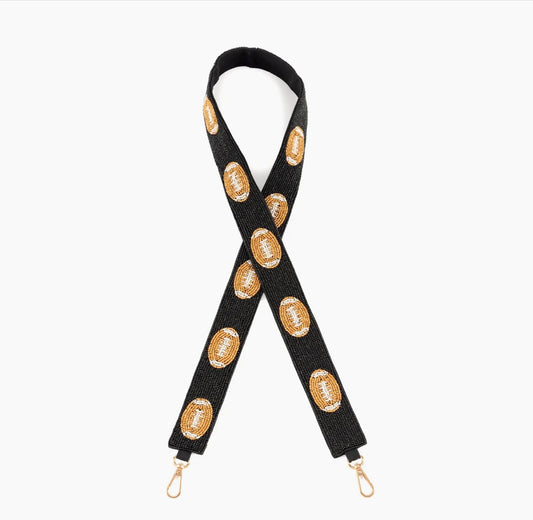 Football Beaded Bag Strap