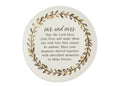 Mud Pie Mr And Mrs Bless Plate