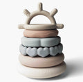 Ali+Oli Silicone Stacking Ring Sensory Tower Toy 6pc