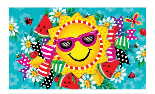Custom Decor Hello Summer Mat