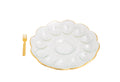 Mud Pie Gold Glass Deviled Egg Tray