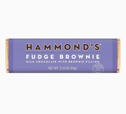 Hammond’s Candy - Milk Chocolate Candy Bar: Fudge Brownie Ganache