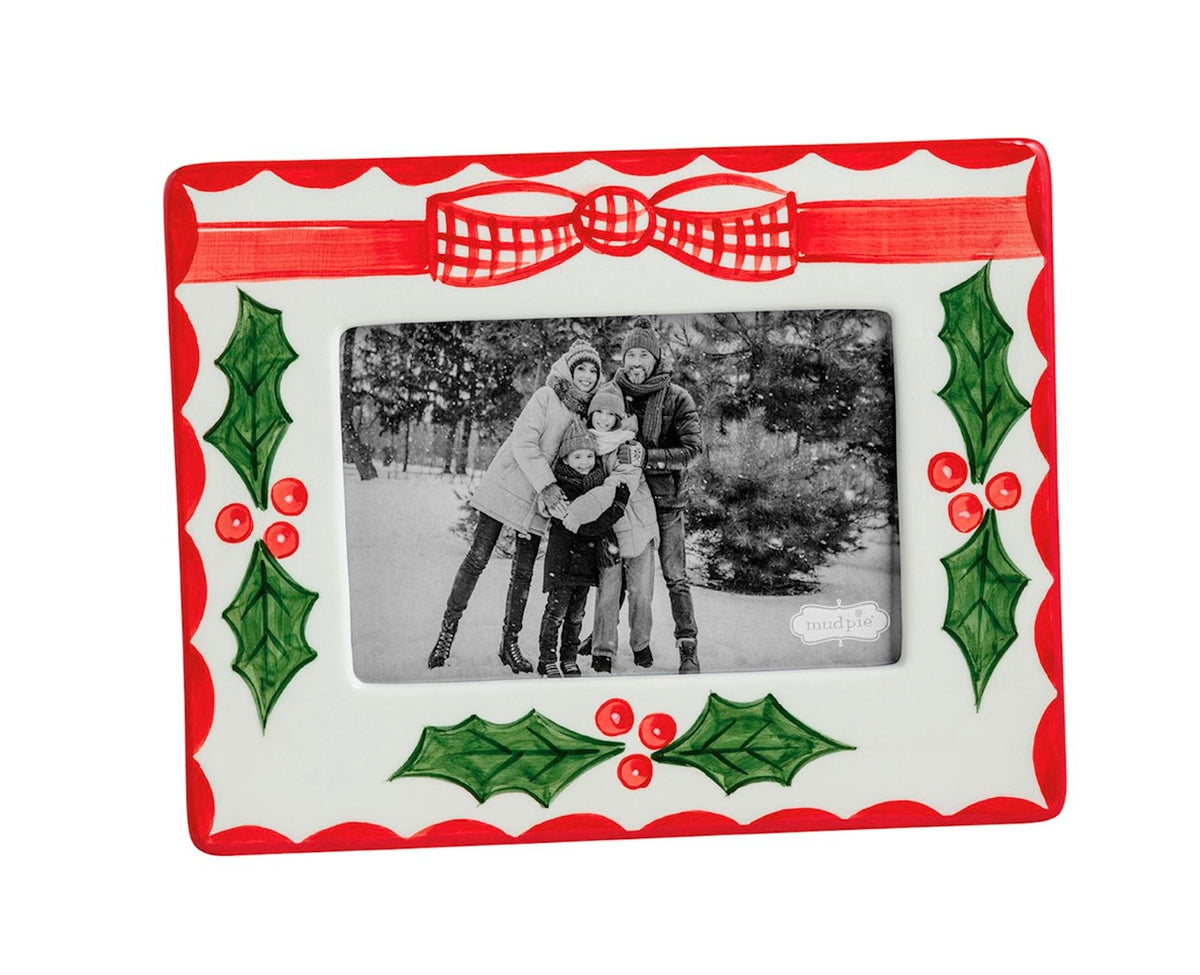 Mud Pie Small Holly Painted Frame