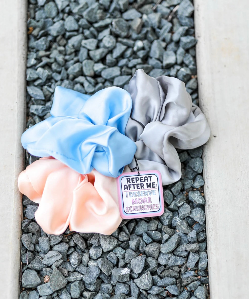Jadelynn Brooke Scrunchie Set - Repeat After Me - Blue Multi