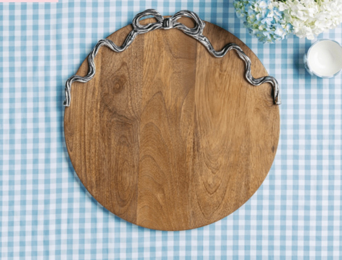 Mud Pie Bow Wood Board
