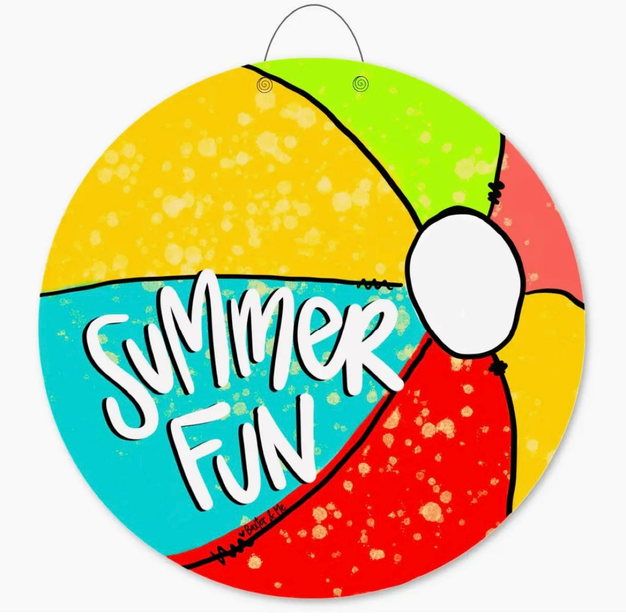 Summer Fun Beach Ball Door Hanger