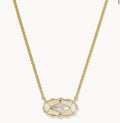 Kendra Scott Dolly Parton Elisa Necklace Gold White Mix