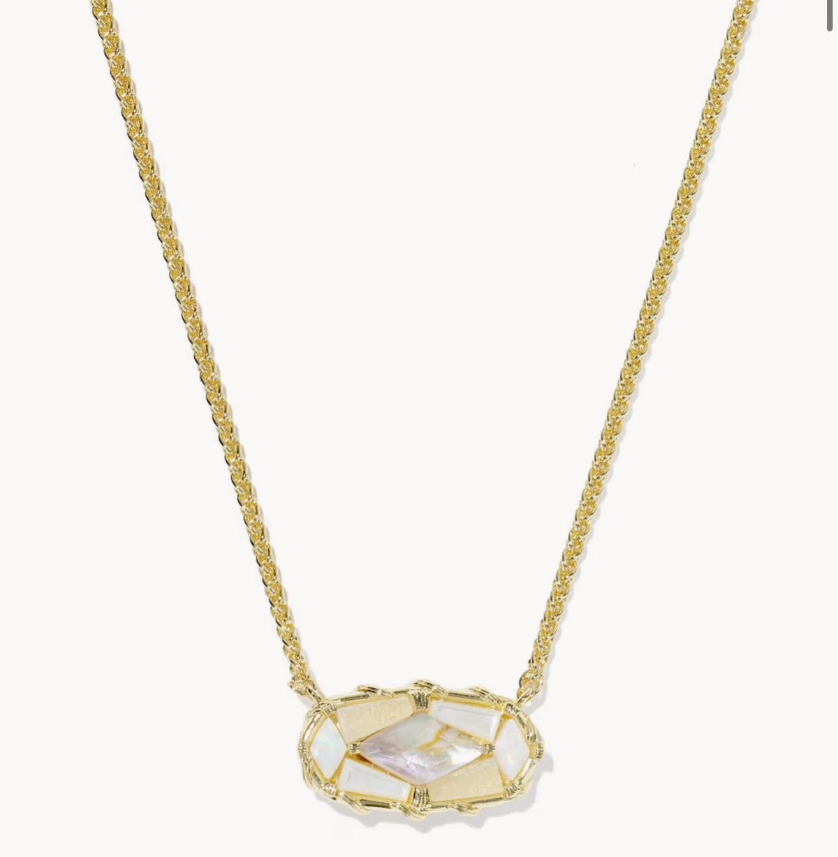 Kendra Scott Dolly Parton Elisa Necklace Gold White Mix