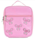 Pink Glitter Bows Lunch Tote