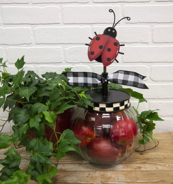 Round Top Collection Ladybug Finial